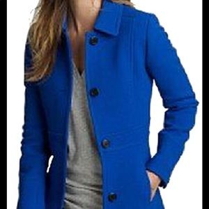 JCrew Lady Day Coat in Regal Blue